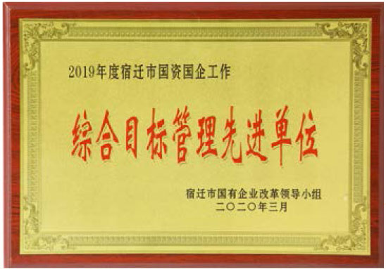 2019年度宿迁市国资企业工作先进单元